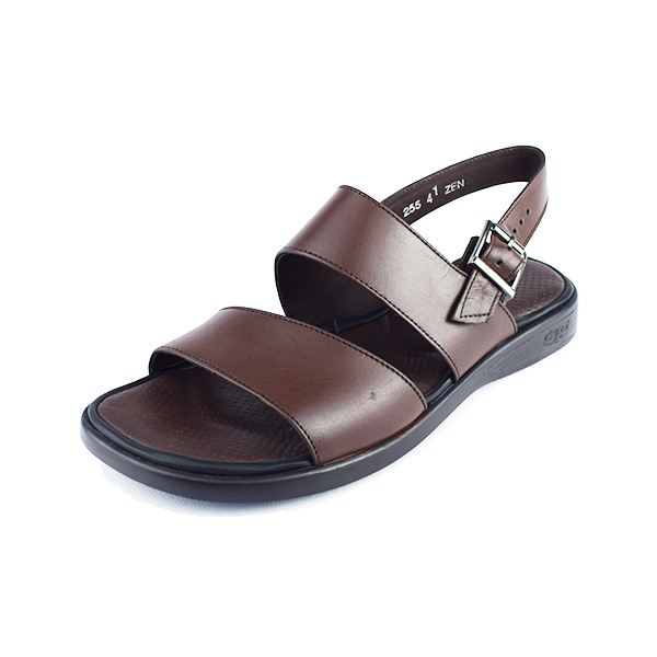 Sandale pour homme s255 marron cuir ..........   Sandales homme Maroc